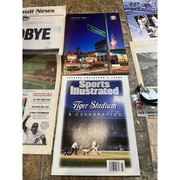 Vtg Sep. 27, 1999 Lot Of 6 Items The Final Game Detroit Tigers Tiger Stadium New - Picture 7 of 8